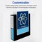 Avery Durable View 3 Ring Binders, 2 Inch Slant Rings, 530-Sheet Capacity, DuraHinge, 2.8 Inch Wide Spine, Customizable Clear Covers and Spine, Dark Blue Binders (4-Pack of 17034)